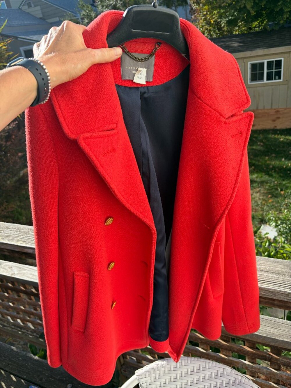 Charming Red Peacoat